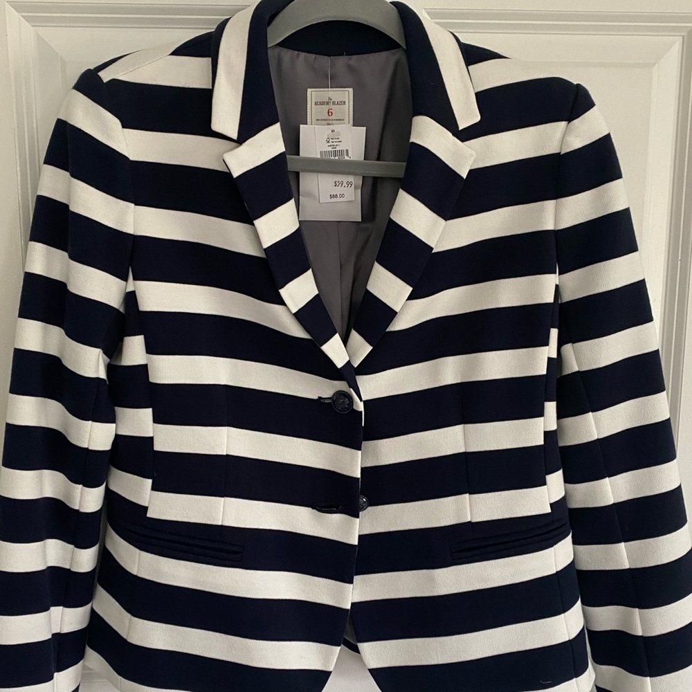 Gap blazer navy and white.
